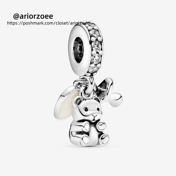 Pandora Baby Teddy Bear Dangle Charm - Picture 1 of 6